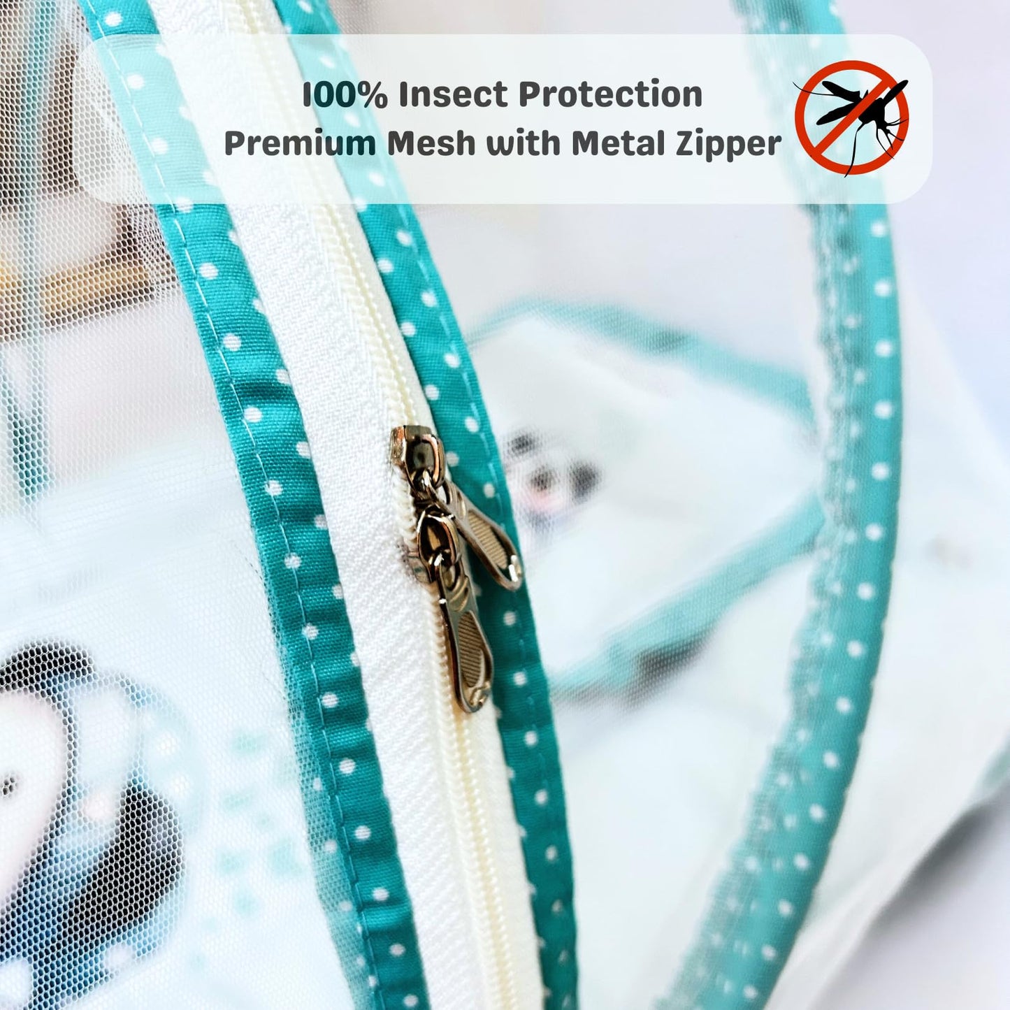 New Born Friendly Baby Bed | 100% Mosquito Protection for Newborns (0–12 Months)